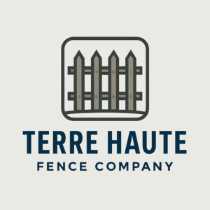 Logo for Terre Haute Fence Company featuring a picket fence icon